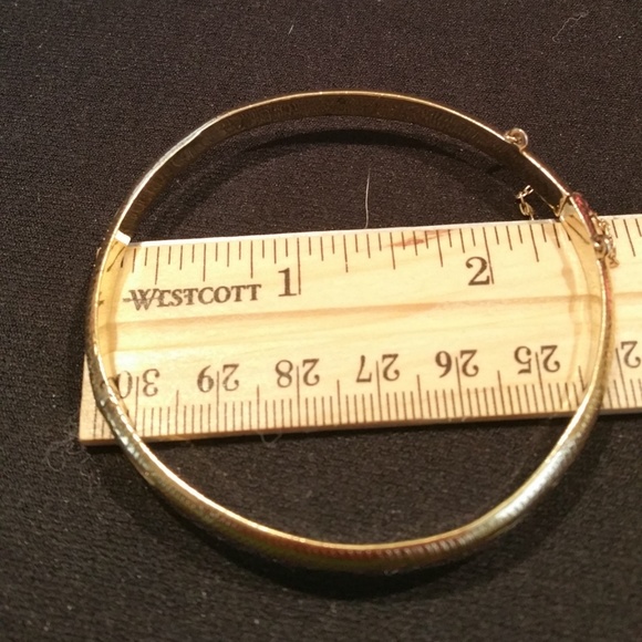 Sterling Bangle washed in Gold - Picture 3 of 8